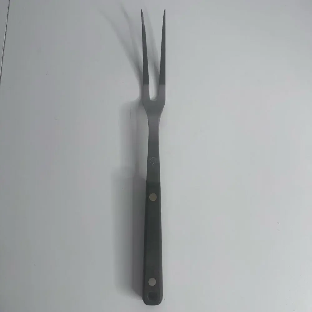 Vintage Flint Meat Fork Stainless Steel Riveted Composite Handle USA
